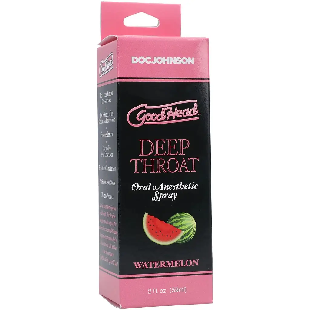 Спрей для минета Doc Johnson GoodHead DeepThroat Spray - Watermelon 59 мл - фото 3