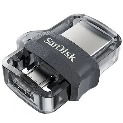 USB флеш накопичувач SanDisk 64GB Ultra Dual Black USB 3.0 OTG (SDDD3-064G-G46) - фото 4