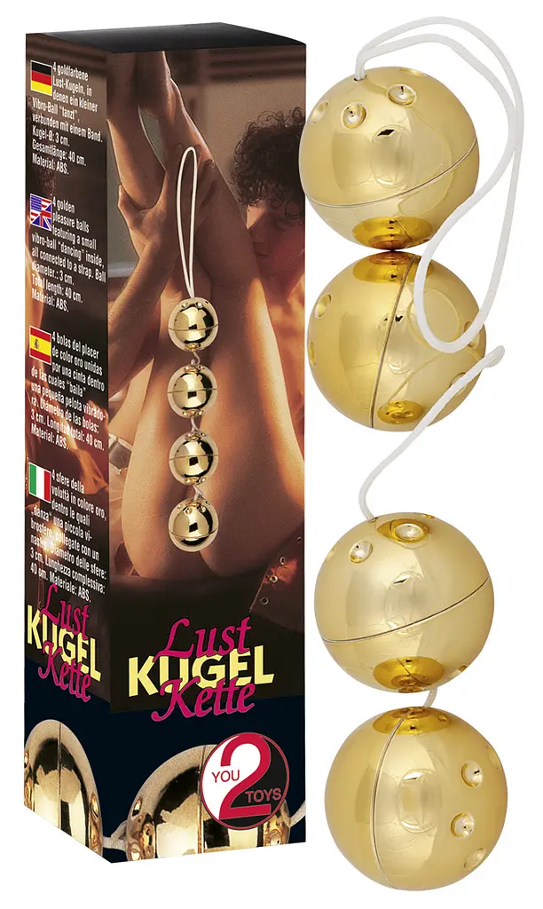 Вагінальні кульки - Orgasmuskugeln Gold 4er-Set Orion 61325121500000 97098 - фото 2