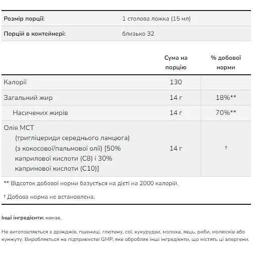 Олія Now Foods MCT Oil 946 ml - фото 2