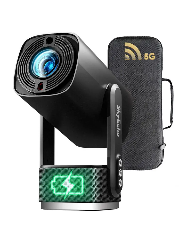 Портативний проектор SkyEcho FreeONE Pro, 350 ANSI-люмен, роздільна здатність 720P, підтримка підвісу 270° - фото 3