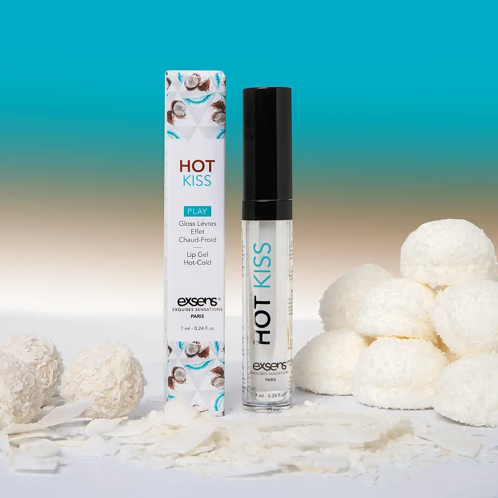 Стимулювальний блиск для губ EXSENS Coconut Hot Kiss, 7 мл (кокос) - фото 6
