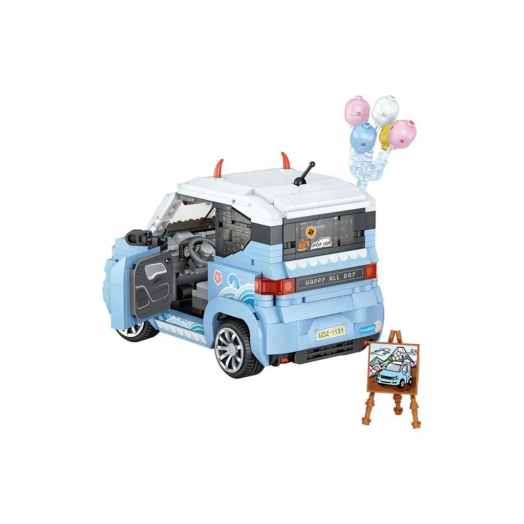 Конструктор LOZ mini Автомобіль MINI блакитний (1131) - фото 3