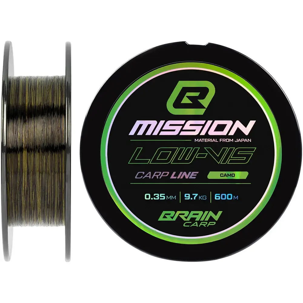 Волосінь Brain Mission Carp Line (Camo) 600m 0.35mm 9.7kg