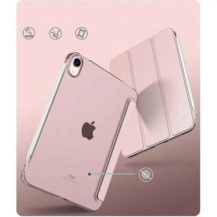 Чохол-книжка BeCover Tri Fold Hard для Apple iPad Mini 7 2024 Pink (712454) - фото 2