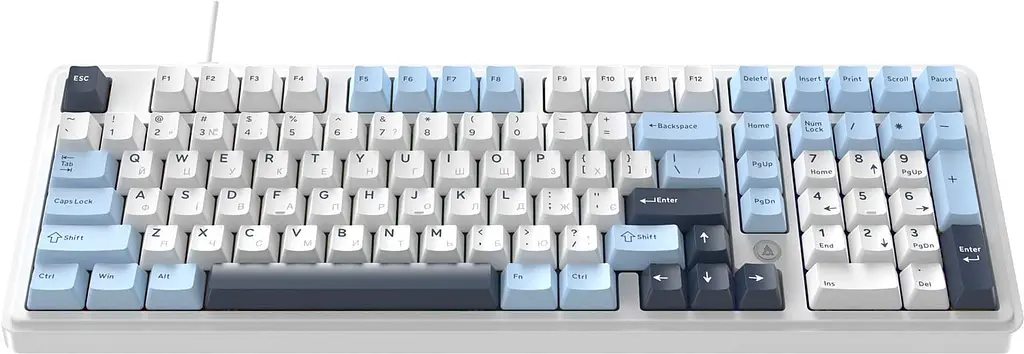 Клавиатура Ajazz AK980 MAX Magnetic switches Blue White Dark Blue (AK980-MAX-M-BWD (AK980-MAX-M-BWDB) - фото 2
