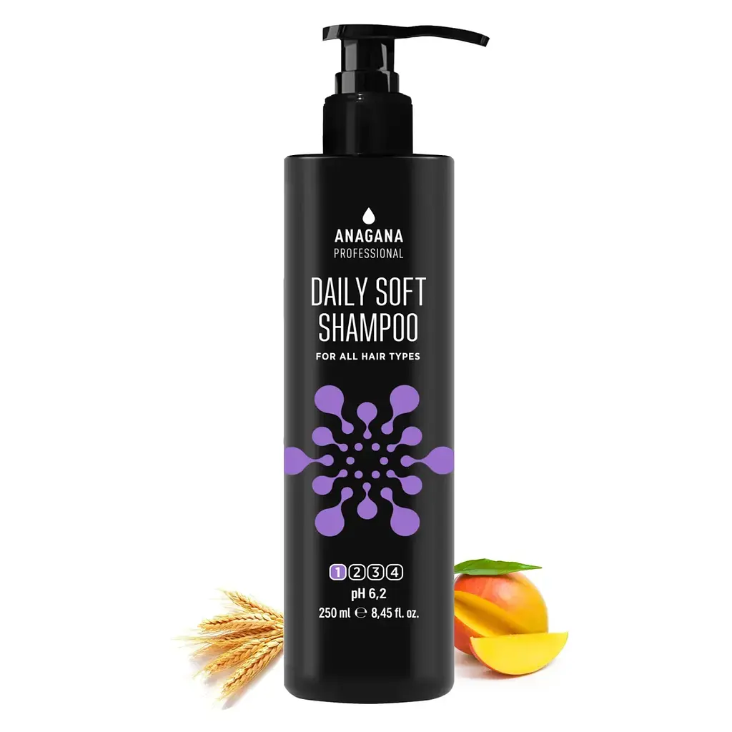 Шампунь "Ежедневный мягкий" для всех типов волос ANAGANA 250 мл - фото 2
