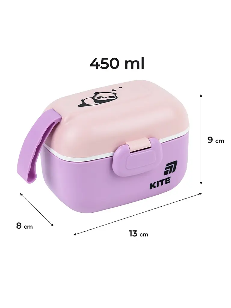 Ланчбокс KITE 450 мл фіолетовий (K25-1185-1) - фото 2