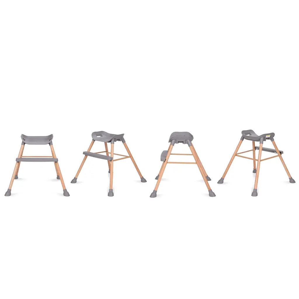 Стульчик для кормления Kidwell Eatan Wood 4 в 1 Gray (5901130091003) - фото 6