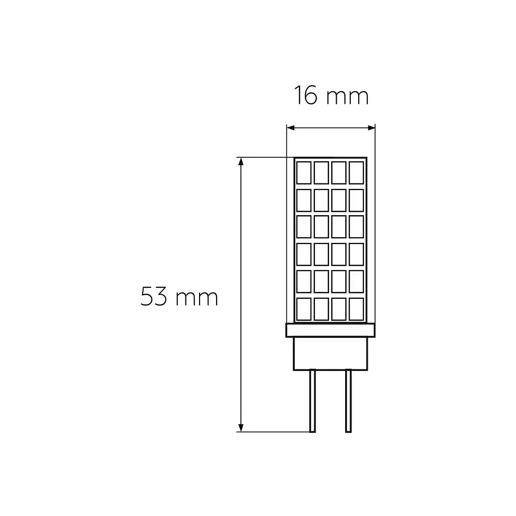 Лампочка Eurolamp Светодиодная капсульная лампа EUROLAMP LED силикон G4 5W 500Lm 400 (LED-G4-0540(220)) - фото 3
