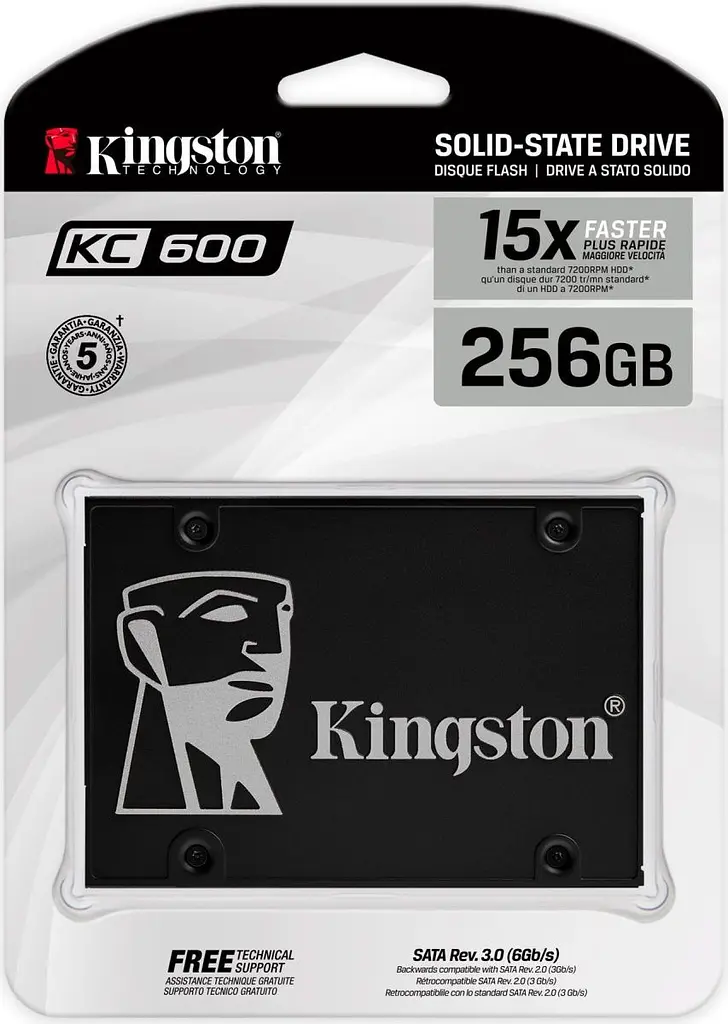 SSD накопичувач Kingston KC600 256GB (SKC600/256G) [81579] - фото 3
