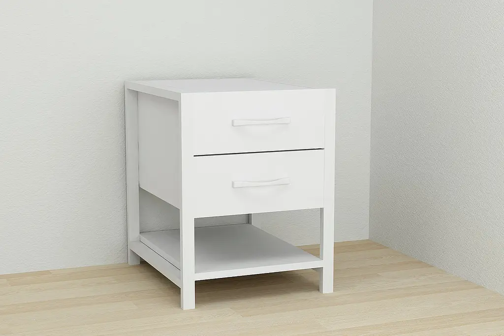 Тумба универсальная Ferrum-decor Вивьен 2/1 50x41x40 белый ДСП Белый 16мм (FRD-104176) - фото 3