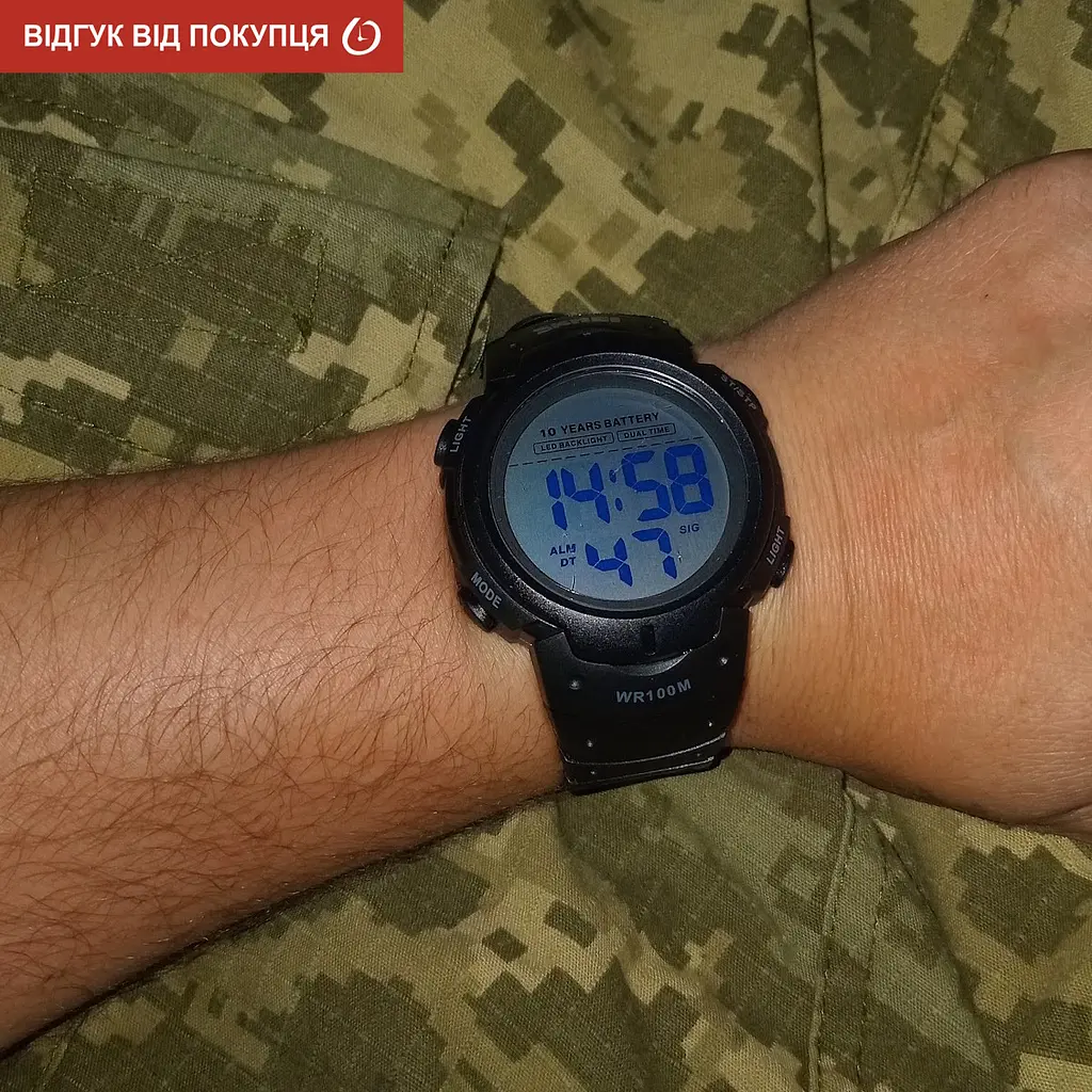 Годинник Skmei Neon 10 Bar Black - фото 15