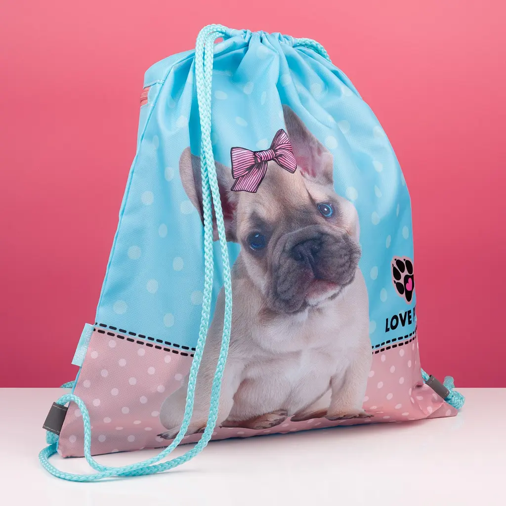Сумка для взуття 1 Вересня SB-10 Dolly Dog блакитна (533486) - фото 3