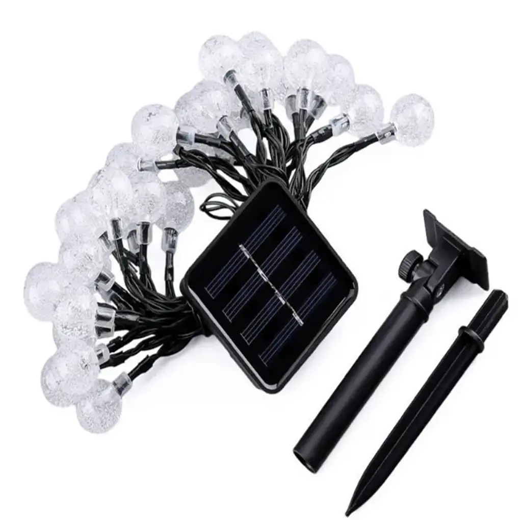 Гирлянда SunLamp Хрустальные слои 100 LED 2 м на солнечной батарее - фото 6
