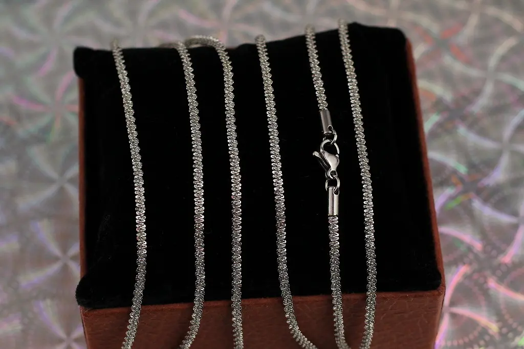 Ланцюг Xuping Jewelry плетіння Крихітка 45 см 2 мм сріблястий - фото 2