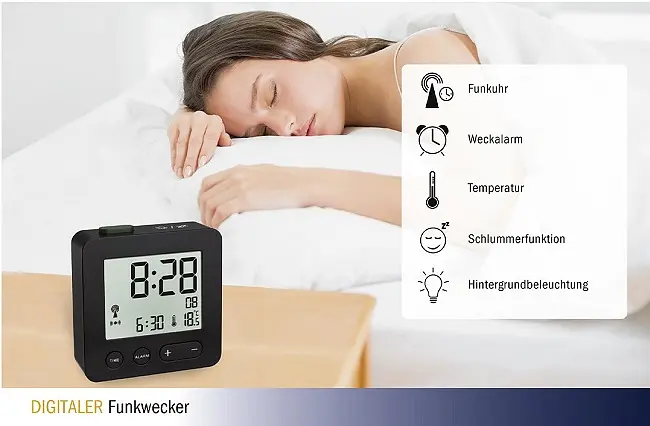 Годинник настільний з термометром і DCF сигналом TFA 60254501 - фото 3