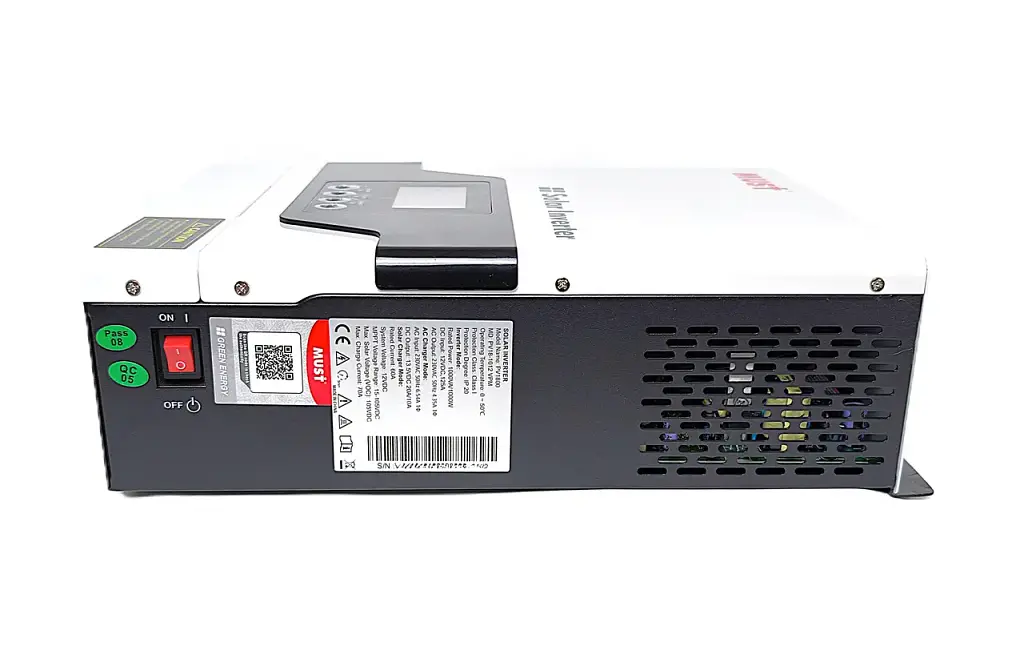 Инвертор гибридный Must PV18-1012 VPM 1000W 12V MPPT 60A 15-105V чистая синусоида 230V 50Hz IP20 AC заряд 20A - фото 3