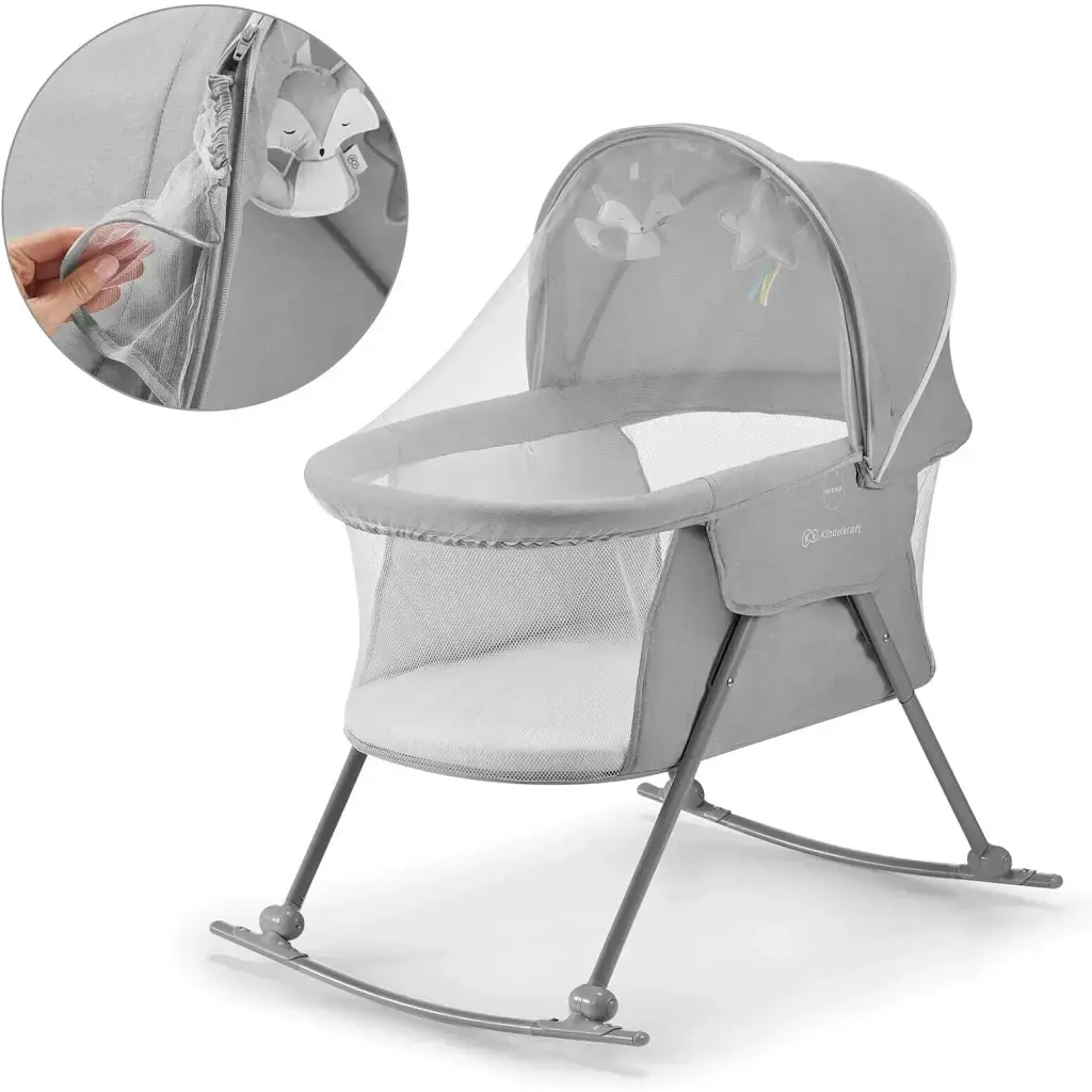 Люлька-качалка 3 в 1 Kinderkraft Lovi Grey (KKLLOVIGRY0000) - фото 8