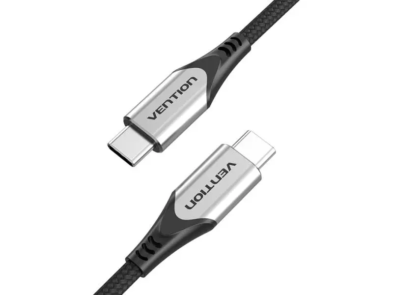 Кабель USB Type-C Vention USB Type-C to USB Type-C 0.5m Grey (TAAHD) - фото 2
