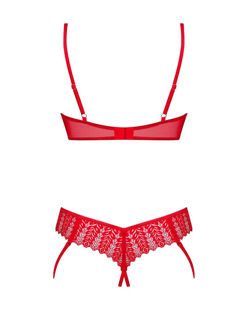 Комплект Obsessive Ingridia 2-pcs crotchless Set XL/2XL - фото 4
