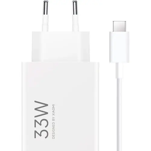 Мережевий зарядний пристрій White 33 Вт USB + Type-C Xiaomi teh0028589