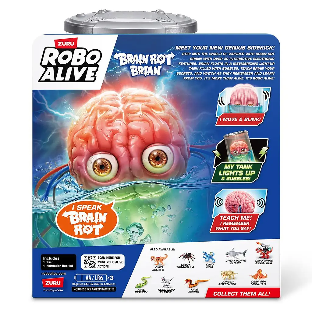 Інтерактивна іграшка ROBO ALIVE S1 – МОЗОК БРАЯН Pets & Robo Alive 71172 - фото 9