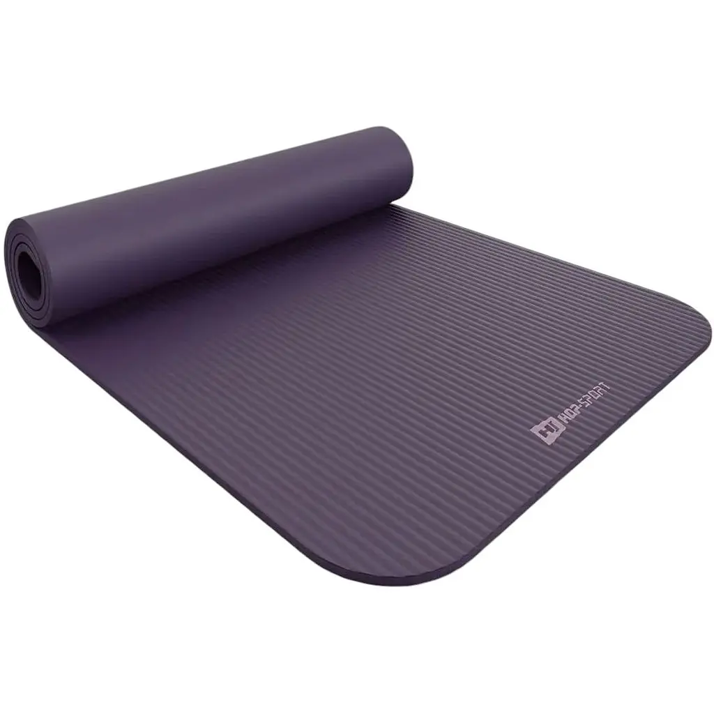 Коврик для йоги Hop-Sport HS-NB015GM NBR 1.5 см баклажановый - фото 3