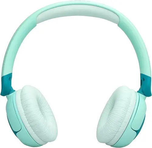 Навушники бездротові JBL JR 320BT, Green, Bluetooth, мікрофон, акумулятор 500 mAh, дитячі (JBLJR320BTGRN) - фото 2