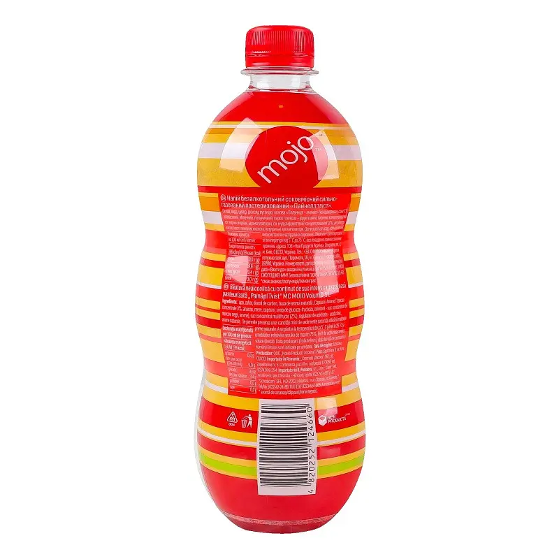 Напій безалкогольний Mojo Pineapple twist сильногазований соковмісний з соком ананасу 0.5 л - фото 4