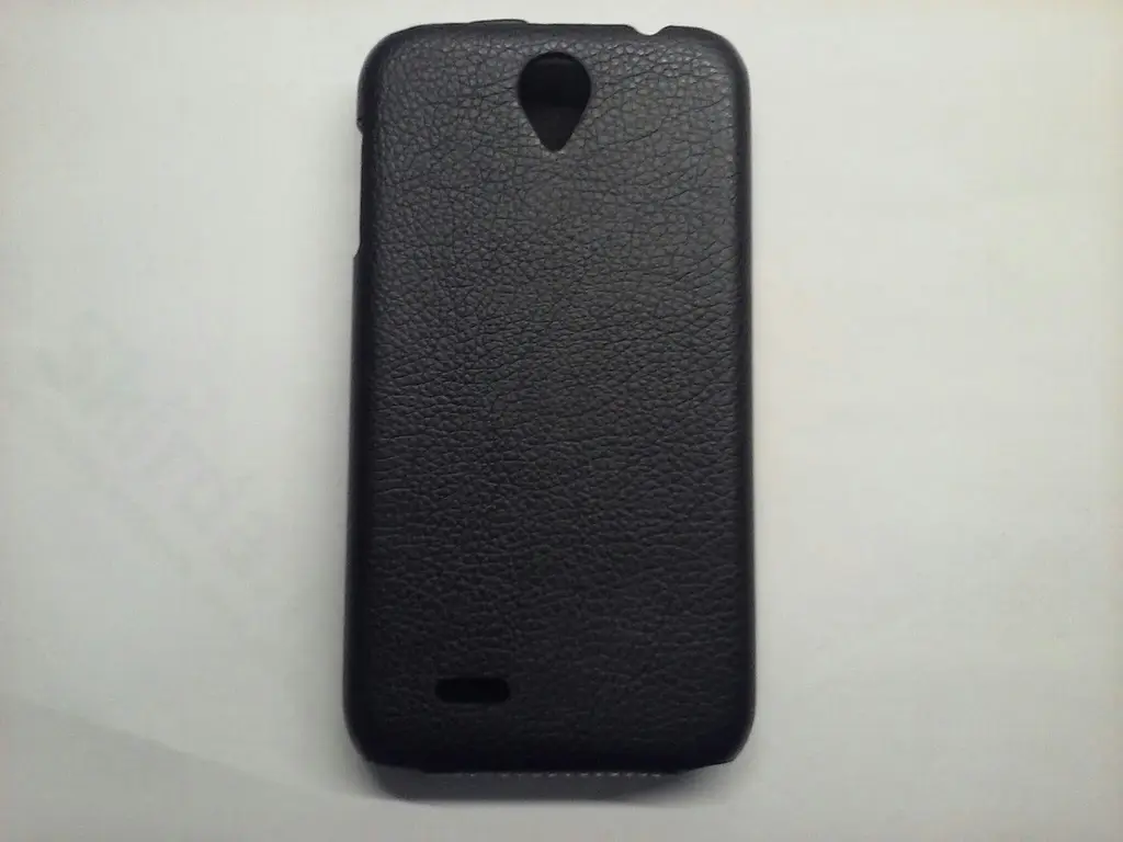 Чохол-фліп для Lenovo A850 чорний відкидний вниз - фото 3