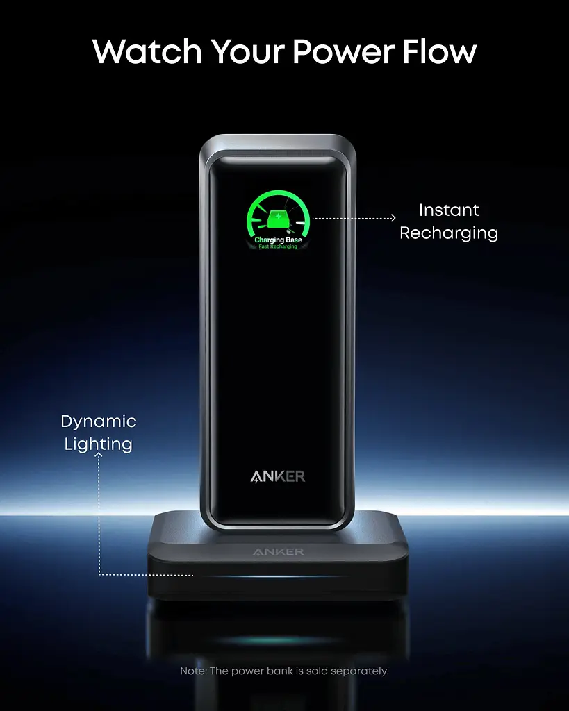 Мережевий зарядний пристрій Anker Charging Base for Anker Prime 150W Black (A1903G11) - фото 5