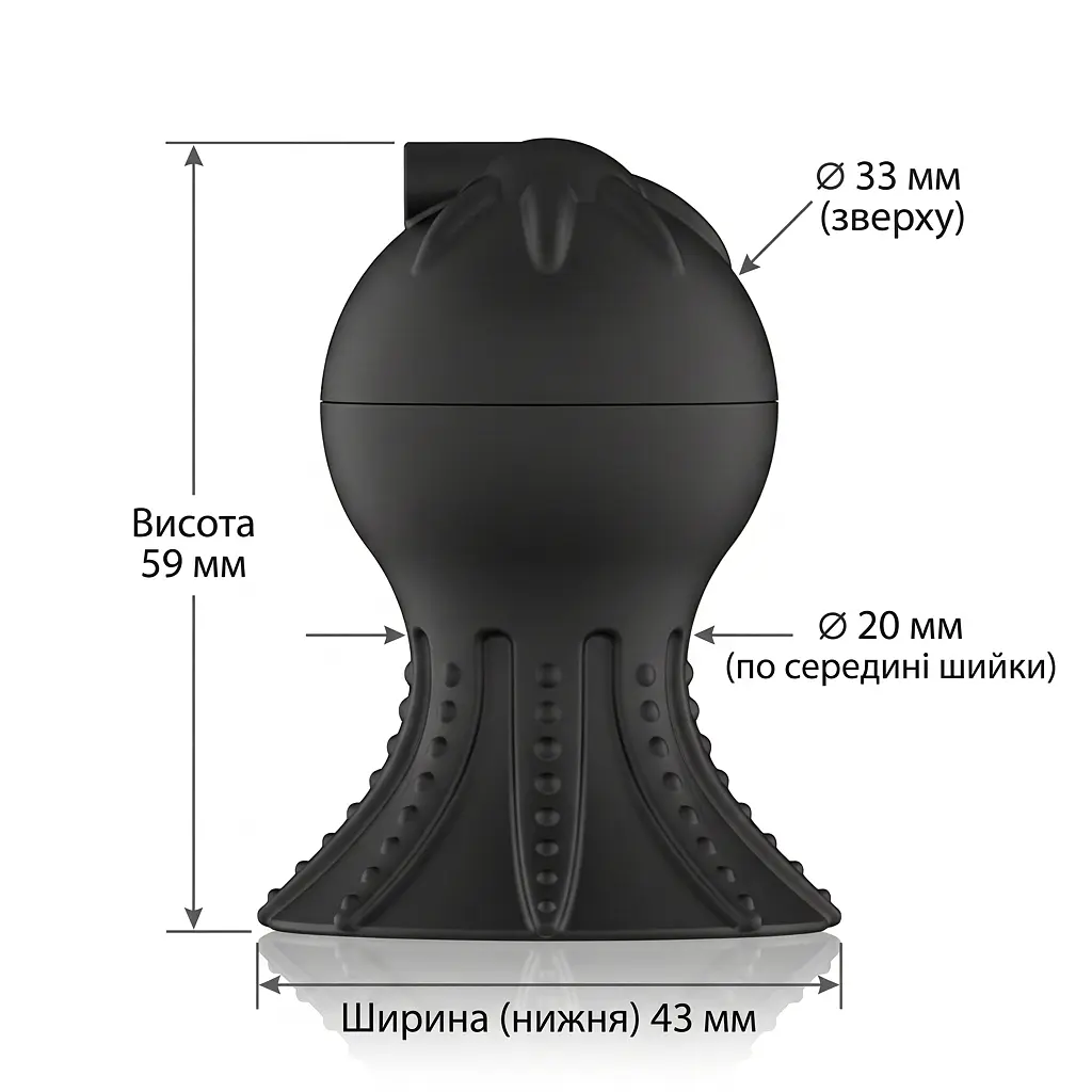 Вакуумний БДСМ електростимулятор для сосків з струмовим стимулятором 9x19 режимів медичний силікон - фото 6