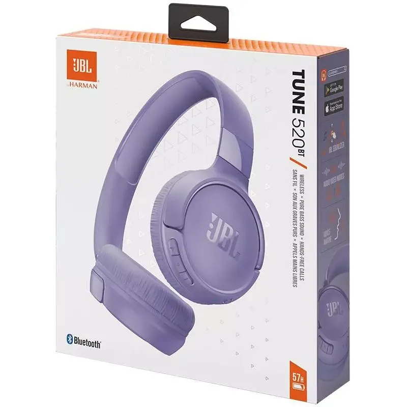 Навушники JBL TUNE 520BT Purple (JBLT520BTPUREU) - фото 9