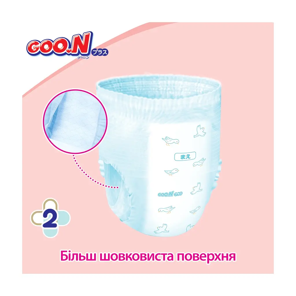 Підгузки GOO.N Plus труси 13-28 кг Розмір ХXL, 28 (21001513) - фото 4