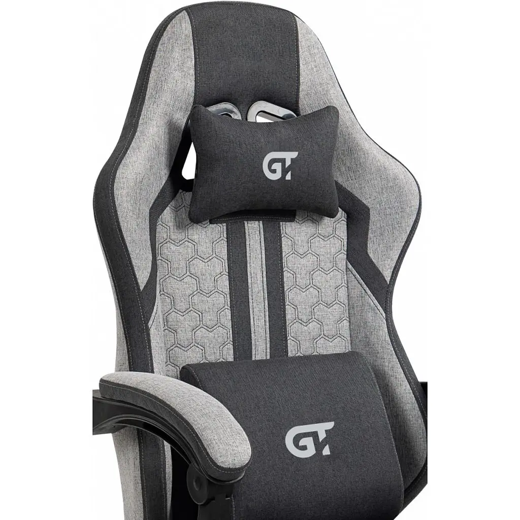 Геймерське крісло GT Racer X-2337 тканинне сіре [174660] - фото 7