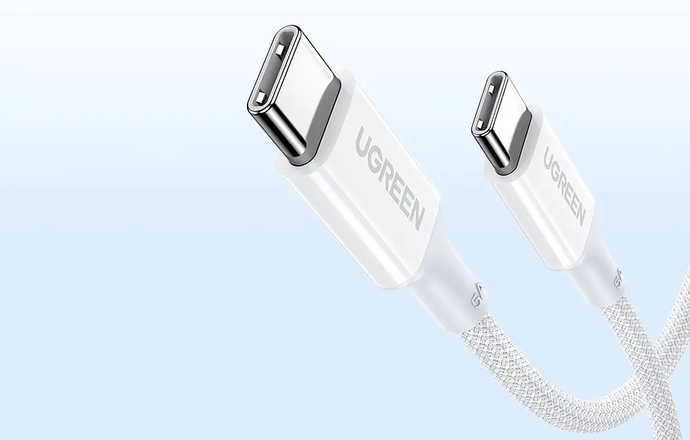 Кабель UGREEN USB-C to USB-C Silicone Fast Charging Cable білий 100W 2m (15269) - фото 2