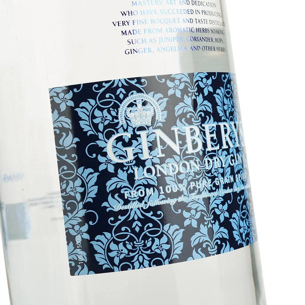 Джин Ginbery's, 37,5%, 1 л - фото 5