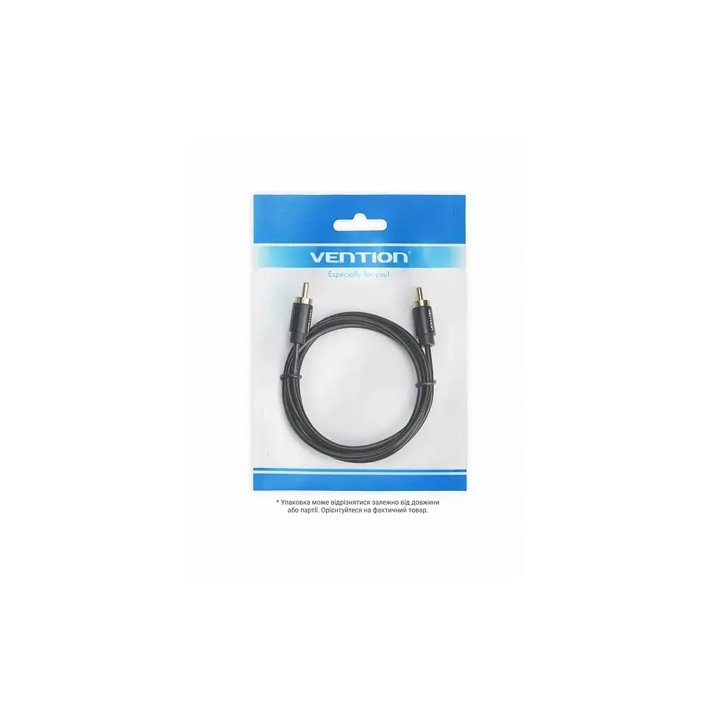 Кабель мультимедійний 1xRCA M to 1xRCA M 1.0m digital black Vention (VAB-R09-B100) - фото 12