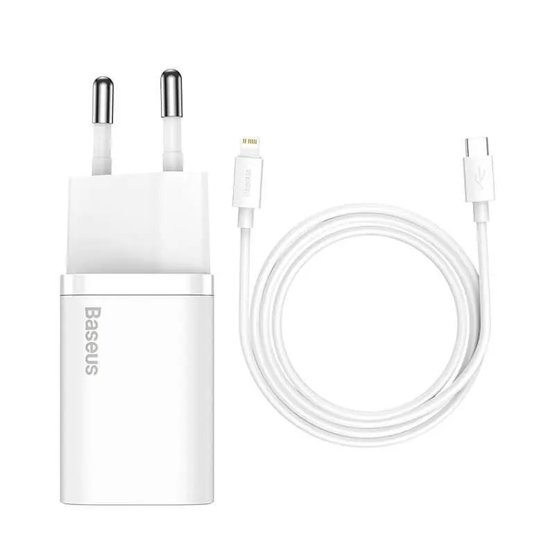 Адаптер мережевий BASEUS Super si quick charger IC 1Type-C, 3A/30W, PD/QC (CCSUP-J02) - фото 3