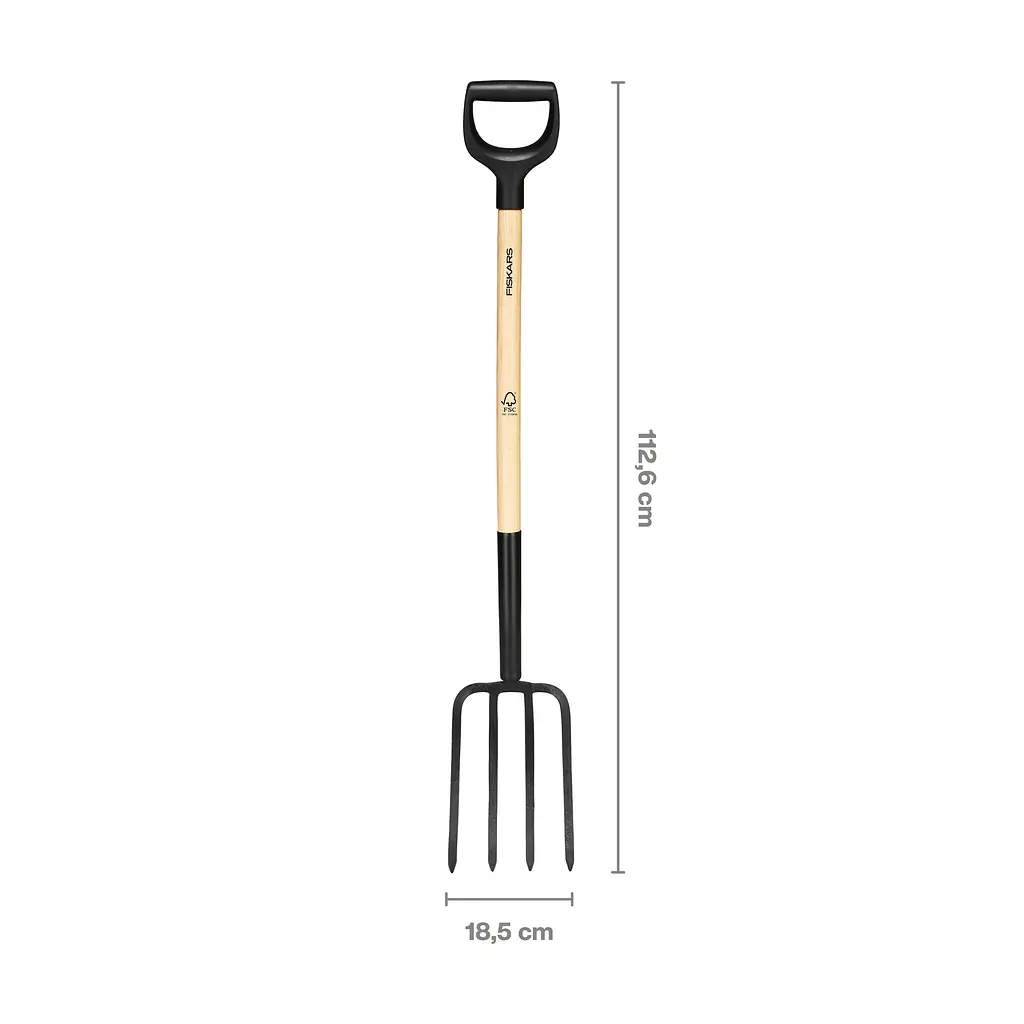 Вила садові з дерев'яною ручкою Fiskars Solid™ 1070676 - фото 2