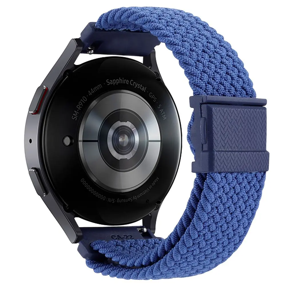 Нейлоновий ремінець Universal 22 mm Elastic Adjustment Samsung/Amazfit/Huawei Blue - фото 2