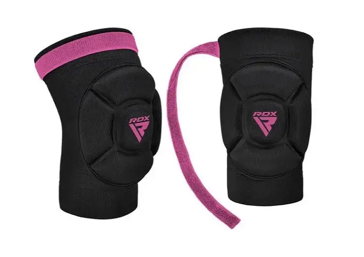 Наколінники спортивні RDX HOSIERY KNEE FOAM K5 BLACK/PINK-M (пара) (HYP-K5BP-M) - фото 4