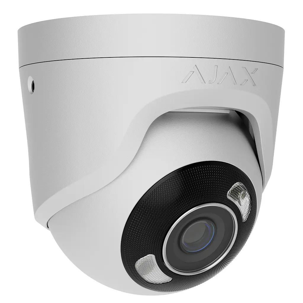 IP-Камера дротова TurretCam HL white, 5мп, 4мм, гібридне підсвічування IR 50м, білий Led 50м, P Ajax teh0015973 - фото 5
