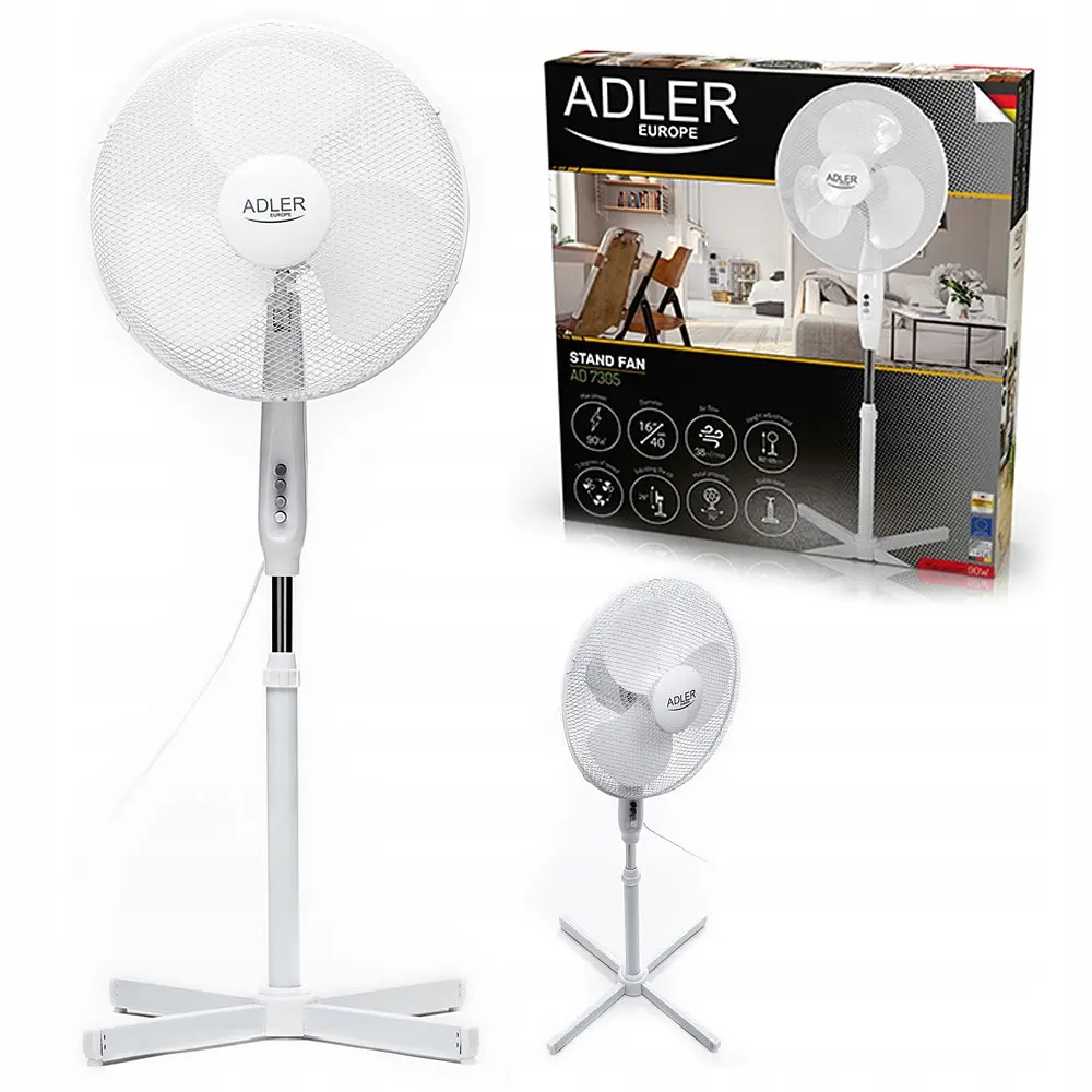 Вентилятор Adler AD 7305 3 швидкості - фото 5