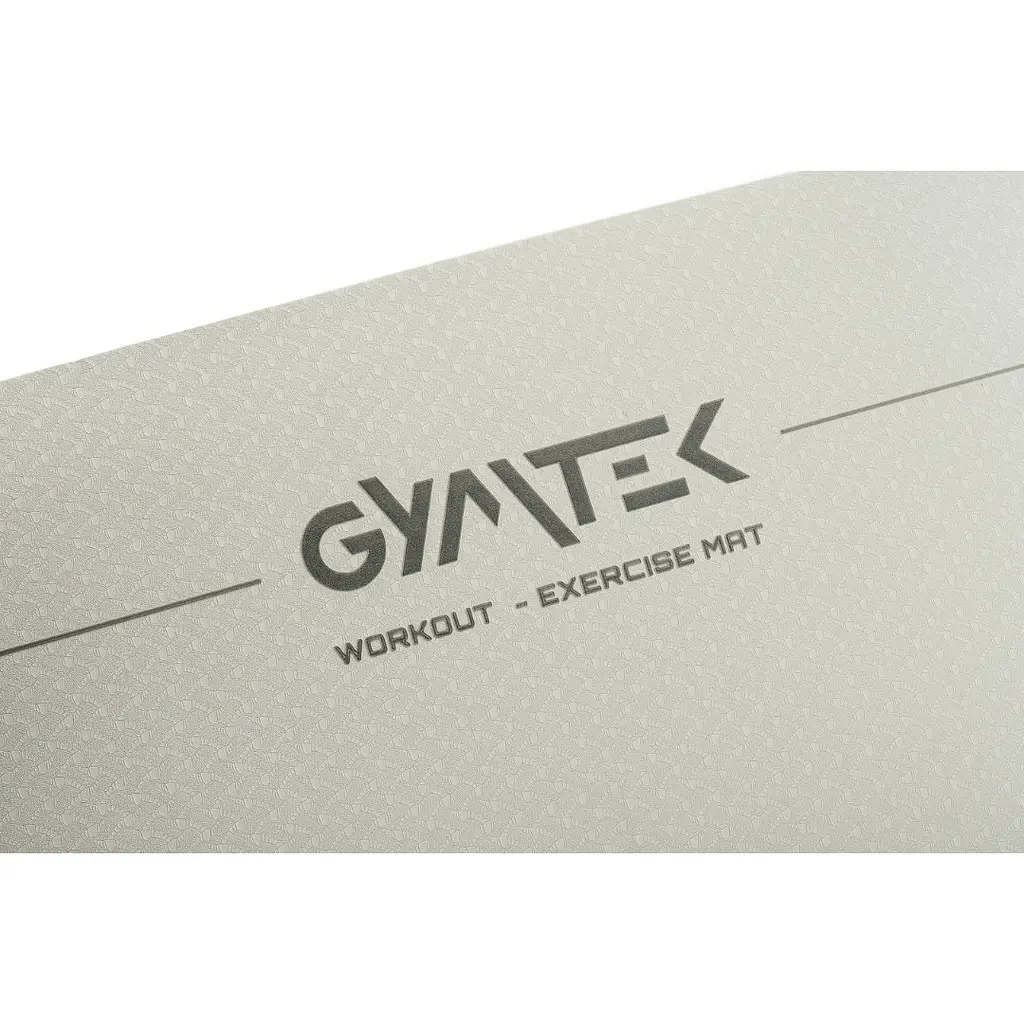 Килимок (мат) для фітнесу та йоги Gymtek Premium TPE 0,6см сіро-чорний - фото 6
