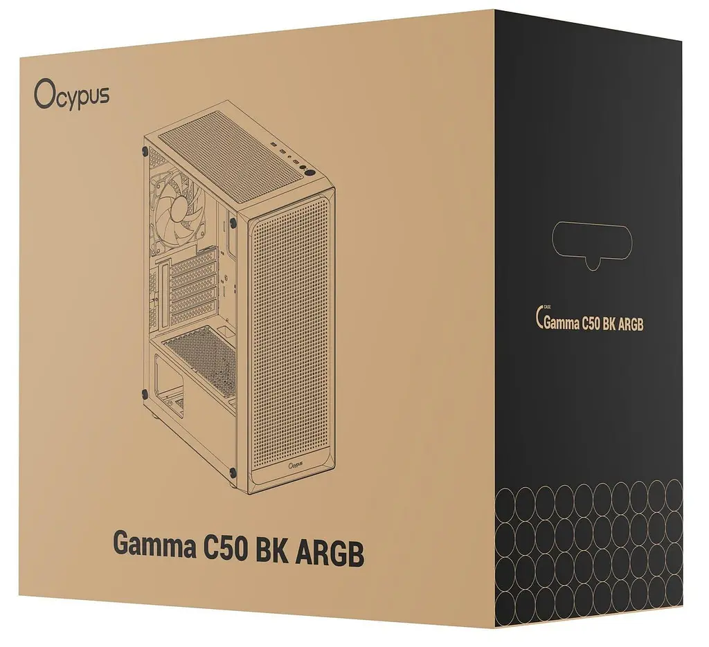 Корпус Ocypus Gamma C50 ARGB Black (GAMMA-C50-BKG400XX-GL) - фото 11