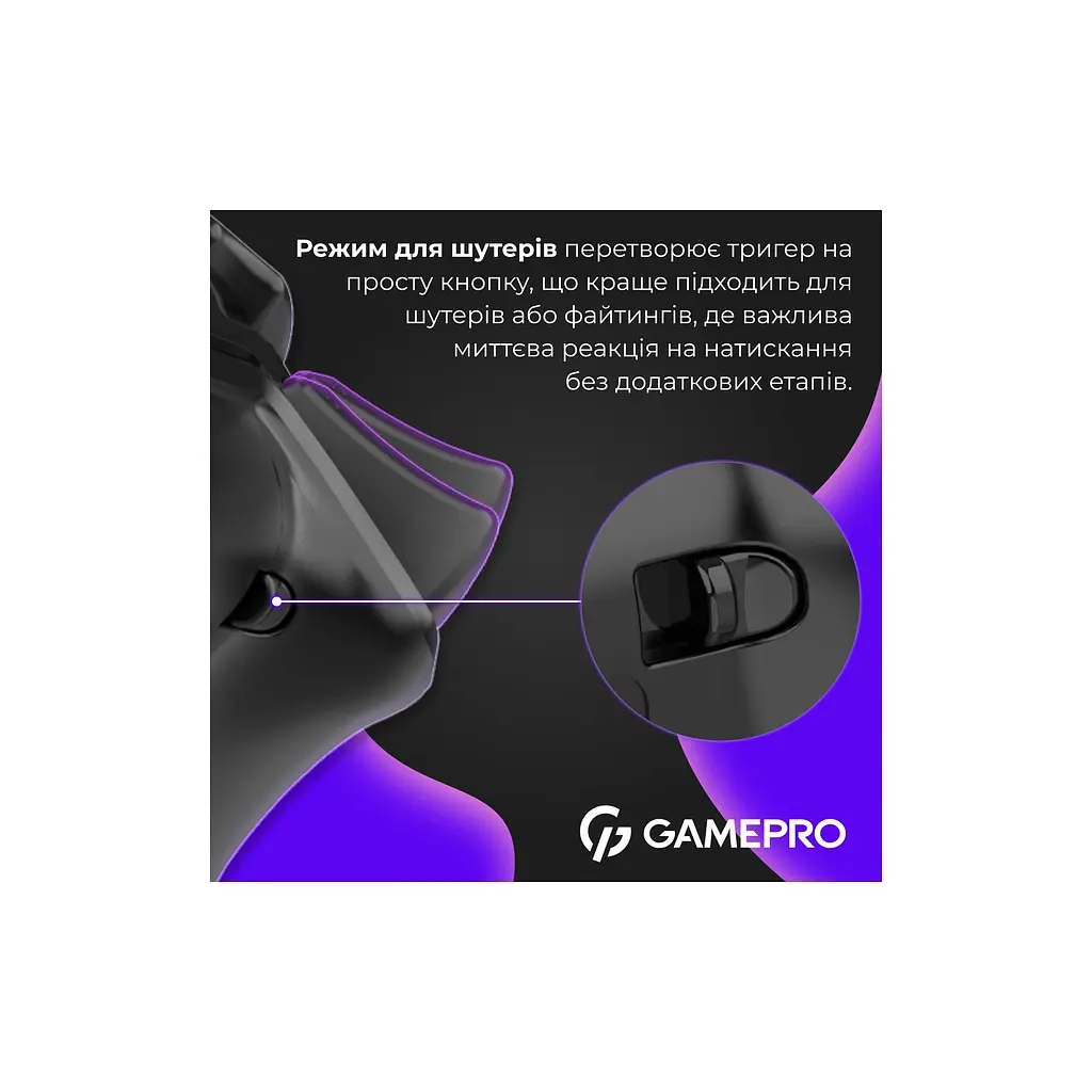 Геймпад GamePro GPX13B 2.4G/BT 5.1/USB/PC/iOS/Android RGB чорний (GPX13B) - фото 7