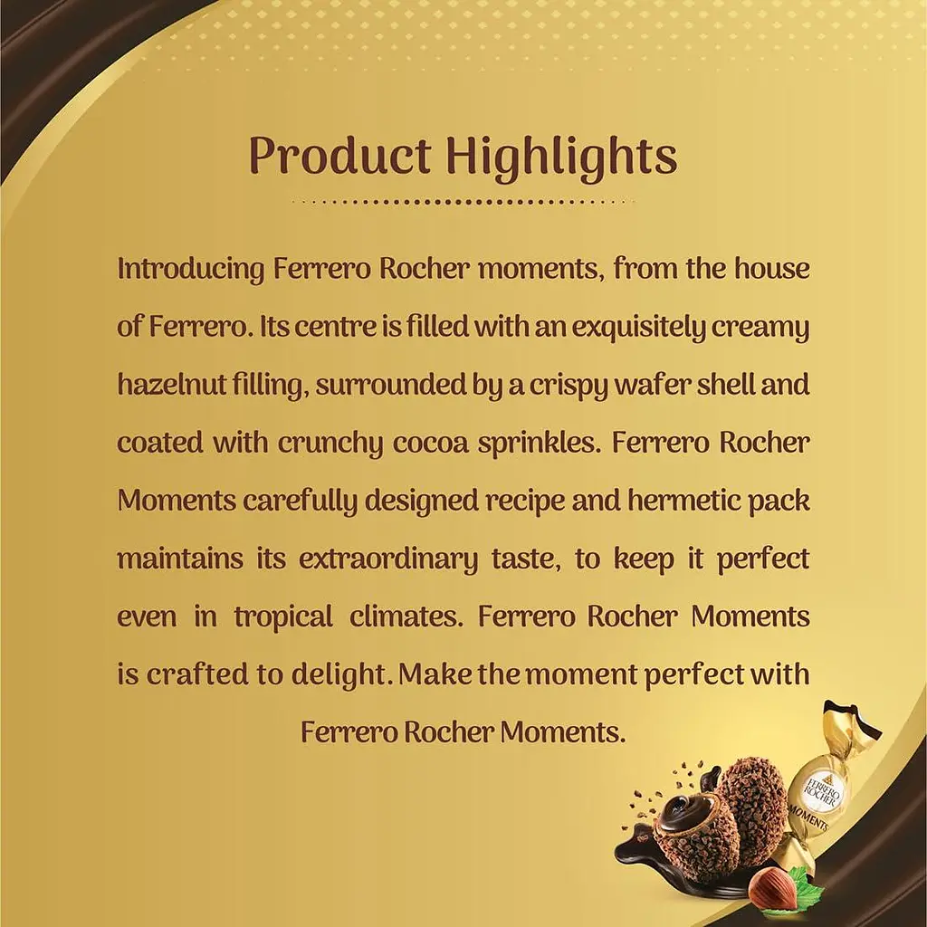 Конфеты Ferrero Rocher Moments 92.8 г - фото 5