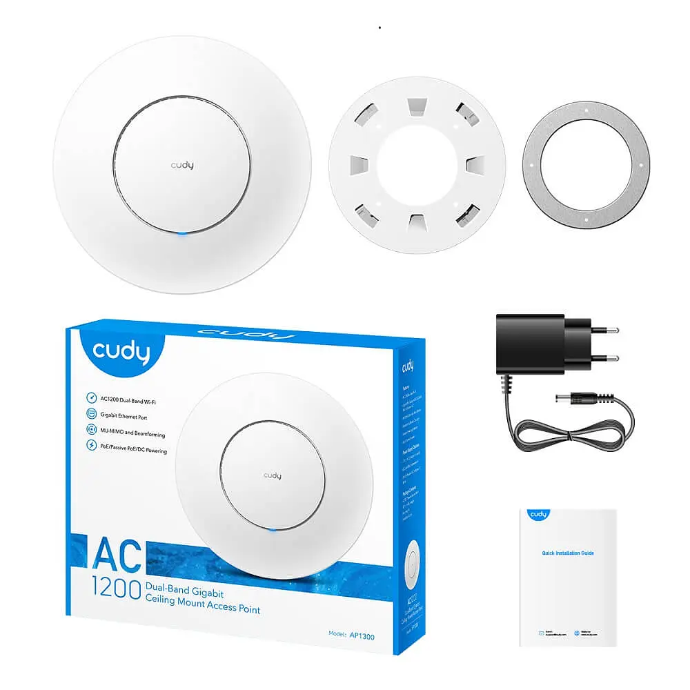 Точка доступу WiFi 5 Cudy AP1300 з підтримкою Mesh дводіапазонна гігабітна (73-00520) - фото 6